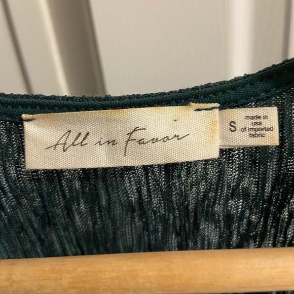 Long faux wrap dress. Deep v neckline, high front slit. - Picture 4 of 4